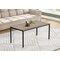 Monarch Specialties Coffee Table, Accent, Cocktail, Rectangular, Living Room, 40 in.L, Brown Laminate, Black Metal I 3797 - alternate 3